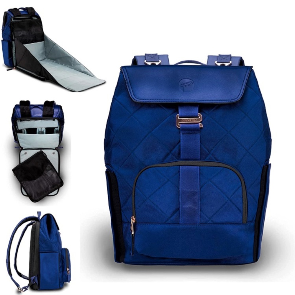NWT Paperclip Jojo Changing Station Diaper Bag Royal Blue